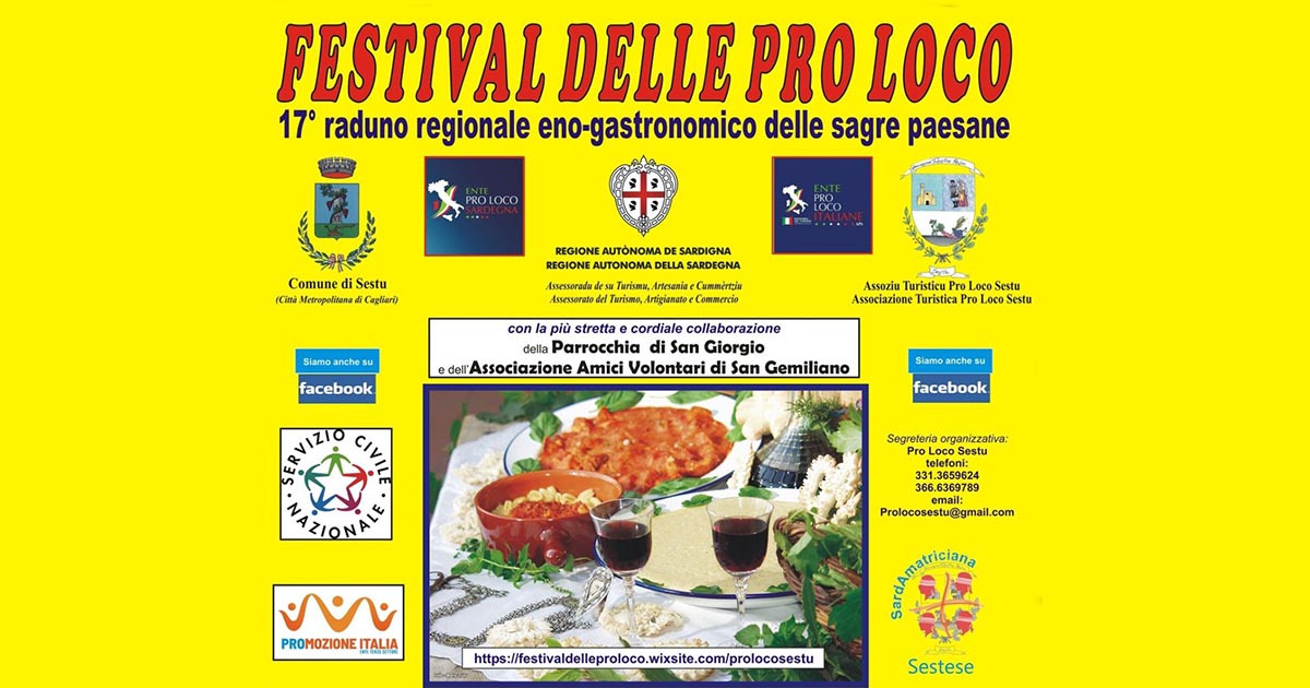 Festival Delle Pro Loco Della Sardegna A Sestu Un Esperienza